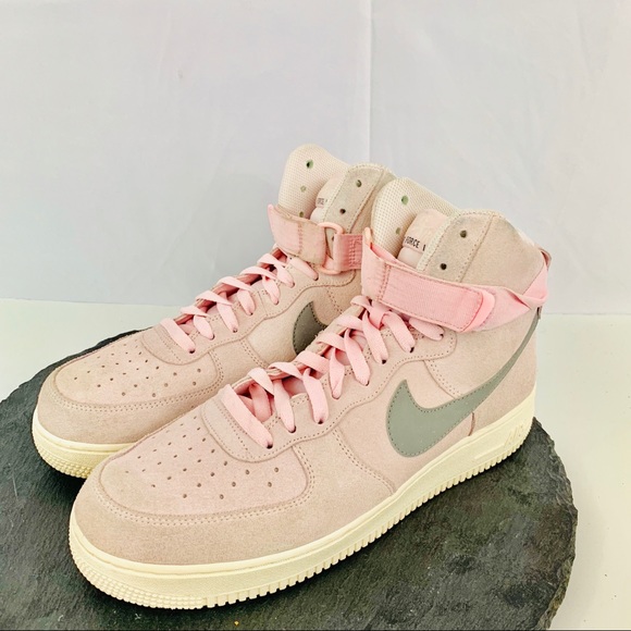 nike air force ones pink suede